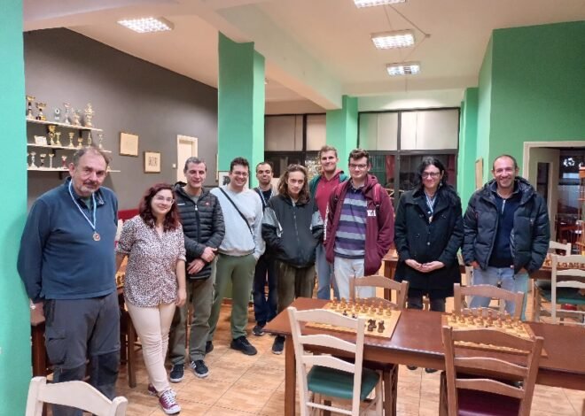 To 2o RAPID ΝΟΕΜΒΡΙΟΥ 2025 CHESS SQUARE-Αποτελέσματα