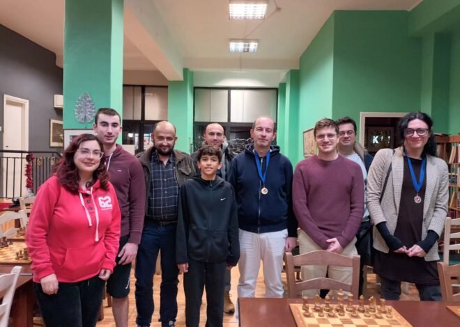 Tο 1ο RAPID Δεκεμβρίου 2025 CHESS SQUARE-Αποτελέσματα