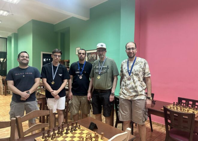 Το 1ο Rapid Ιουλίου Chess Square 2026-Αποτελέσματα.