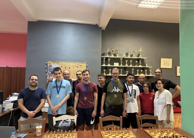 Tο 1ο Rapid Σεπτεμβρίου Chess Square 2026-Αποτελέσματα